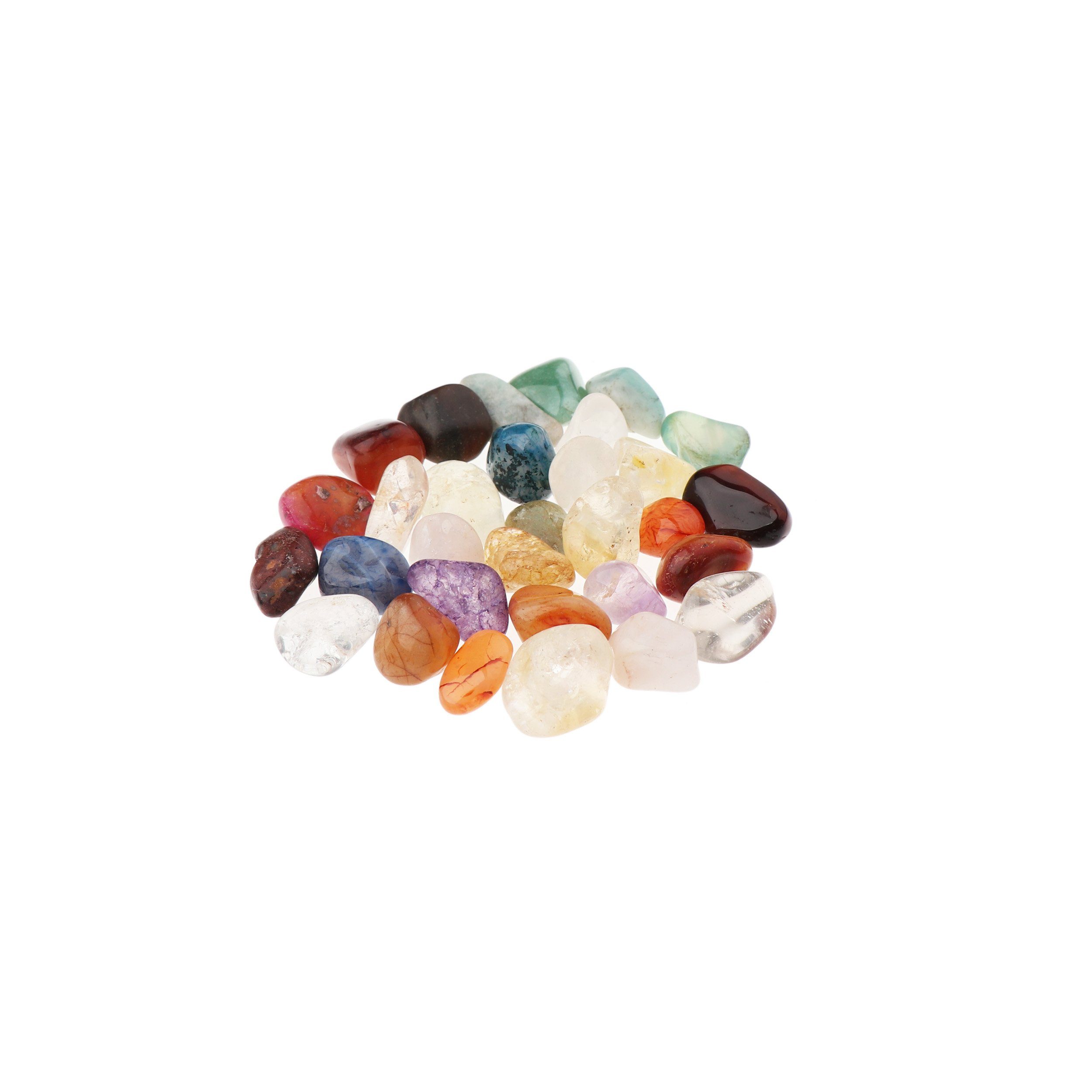 NKlaus Mineralstein 100g Trommelsteine Multi Mix 15 - 20 mm Heilsteine Edelsteine Schmuck
