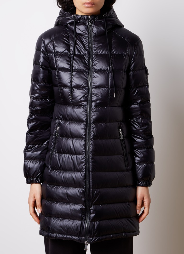 Parka matlasată cu puf Moncler și logo