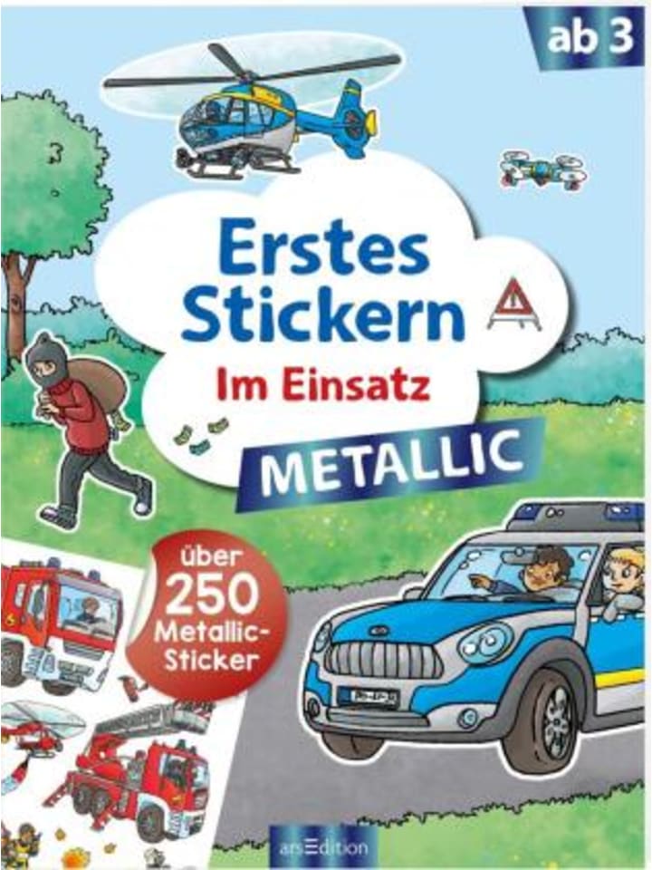 ars edition Buch - Erstes Stickern Metallic - Im Einsatz günstig kaufen onesize