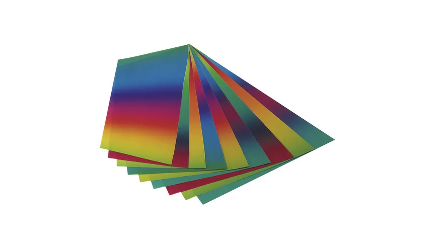 folia Regenbogenpapiermappe 22 x 32 cm 10 Bogen