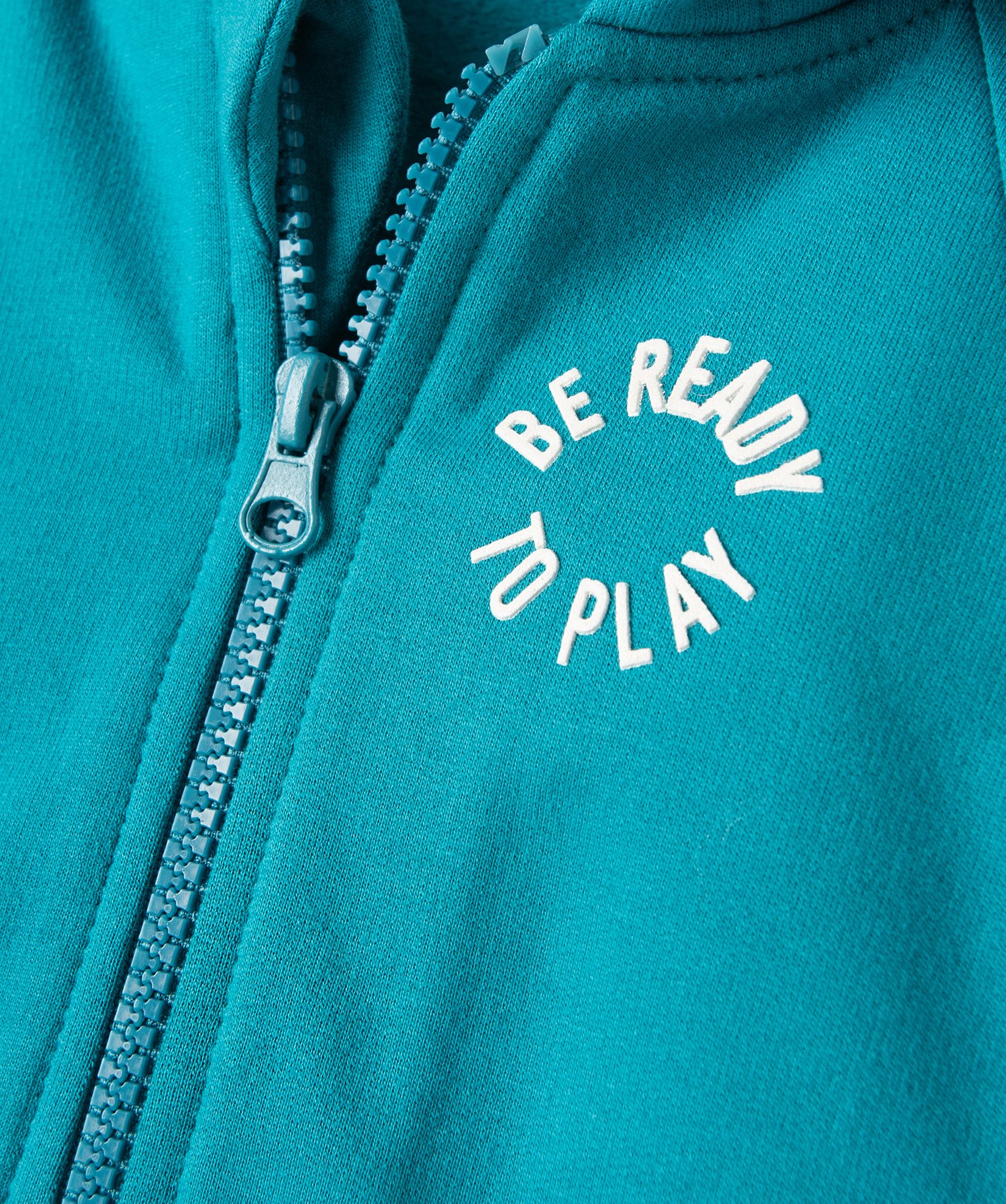 Sweat bébé Garçon zippé à capuche en molleton doux bleu | GEMO