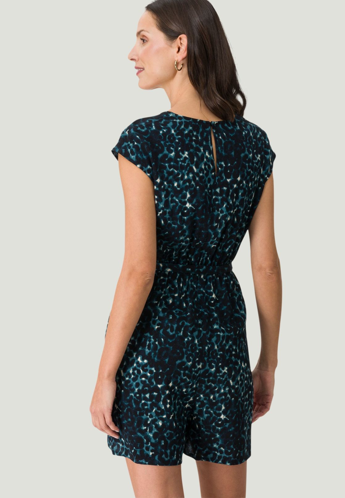 Jumpsuit mit Leoprint