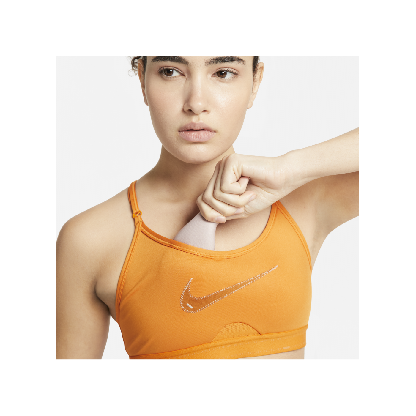Nike Indy lightSup Padded Sport-BH Damen Gelb F738