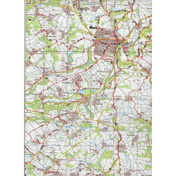 Wanderkarte 43 Südlicher Oberbergischer Kreis, Eitorf, Wissen 1 : 25 0000 - Wanderkarte
