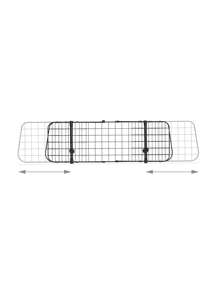 relaxdays Hundegitter Auto in Schwarz - (B)92-136 x (H)32 x (T)5 cm günstig kaufen onesize