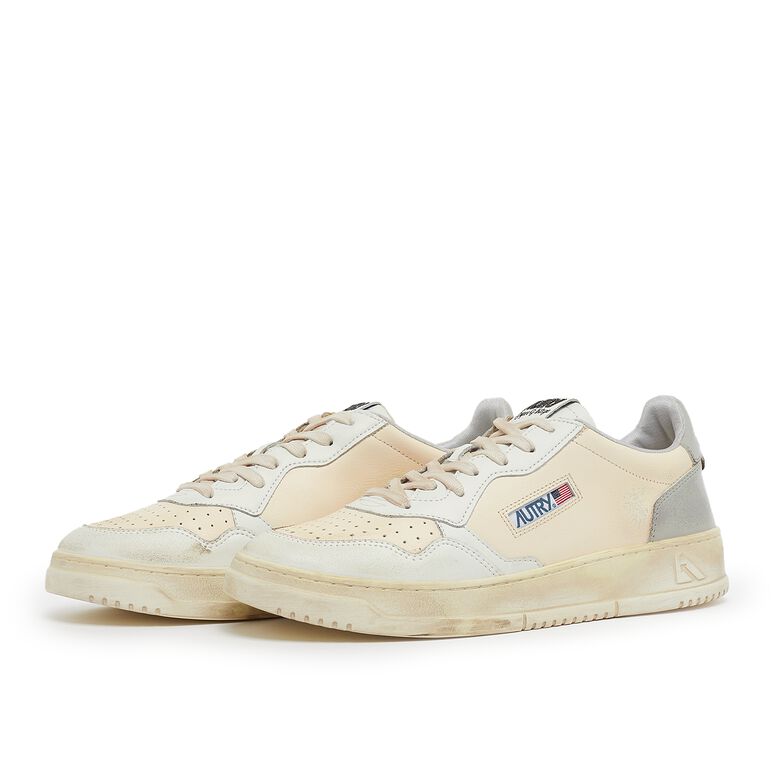 Autry Sup Vint Low leat/leat ivory/vap/wht