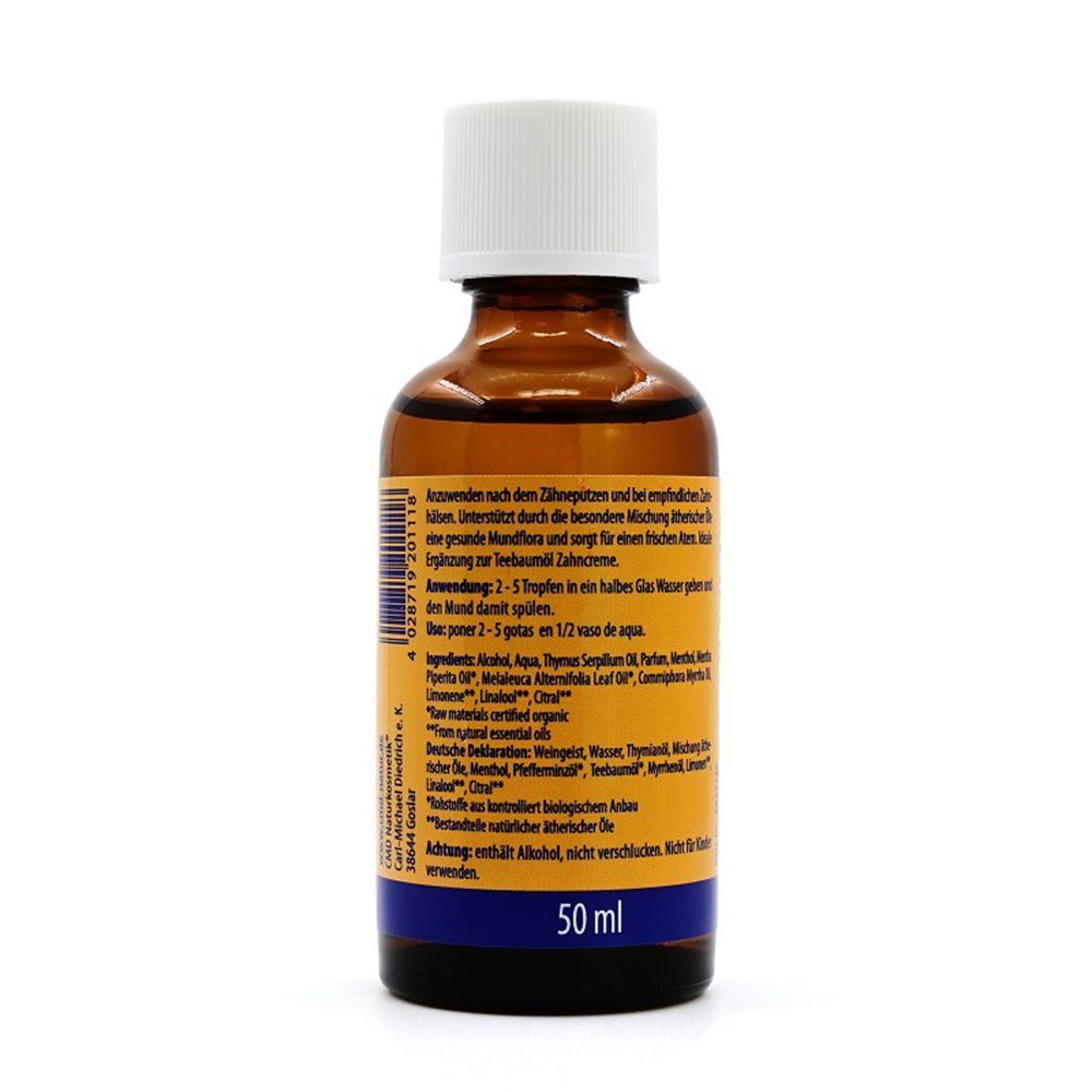 Axisis GmbH Mundwasser, TEEBAUM ÖL MUNDWASSER CMD, 50 ml
