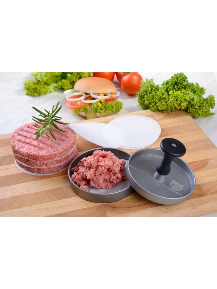 GRÄWE Hamburgerpresse in silberfarben günstig kaufen 11 cm