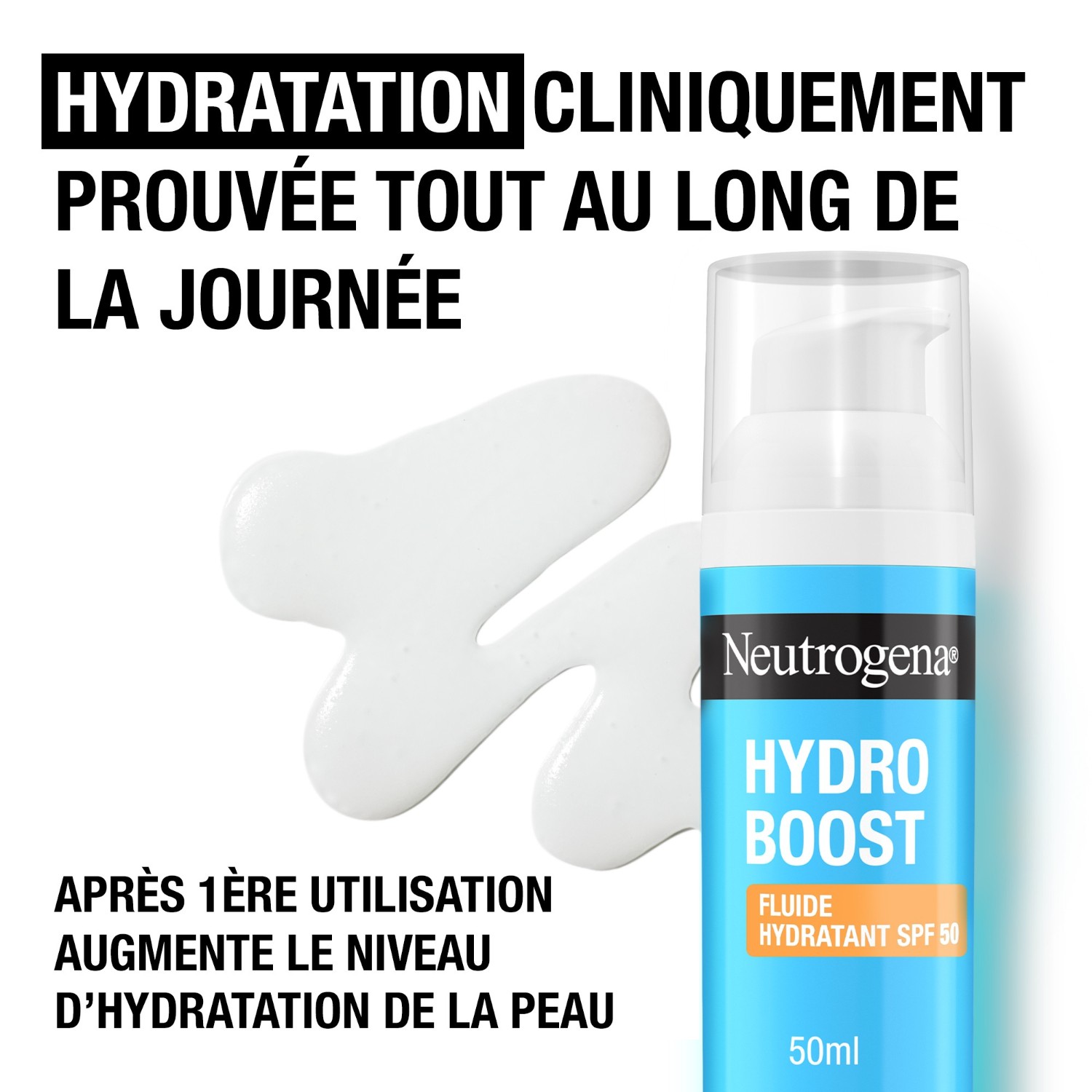 Neutrogena Moisturizing Fluid with Hyaluronic Acid B5 and Niacinamide SPF 50