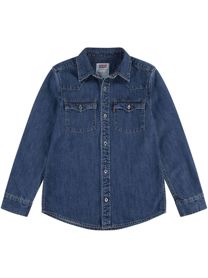 Levi's Kids Jeanshemd in Blau günstig kaufen