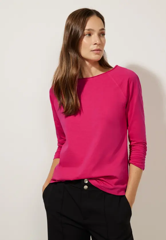 Street One Shirt mit gerafftem Arm
