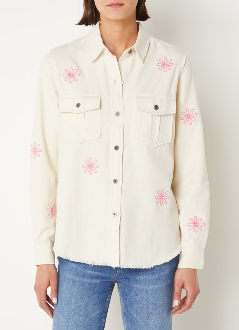 Bluza Rails Loren od mješavine liocella s cvjetnim vezom