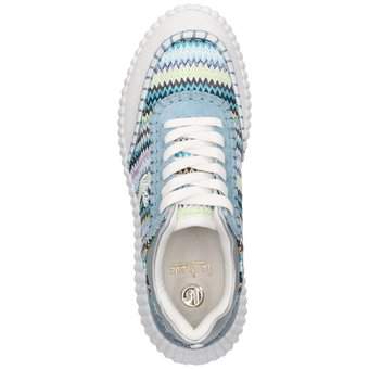La Strada Plateau Sneaker in blau