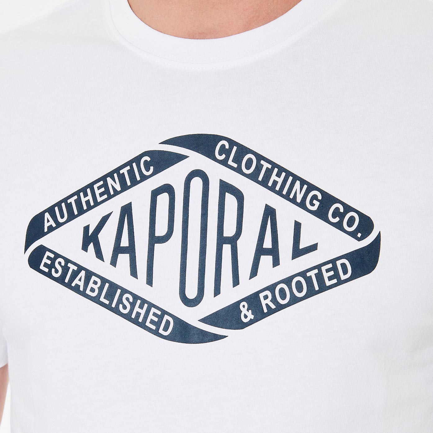 RAZ    T-shirt blanc homme 100% coton