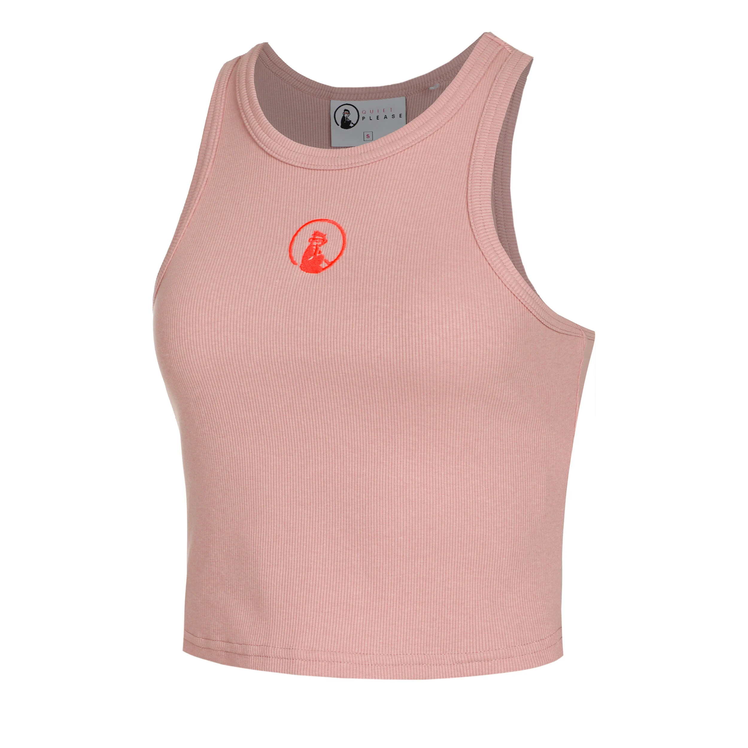Crossroad Ribbed Tank-Top Damen - Altrosa, Rot