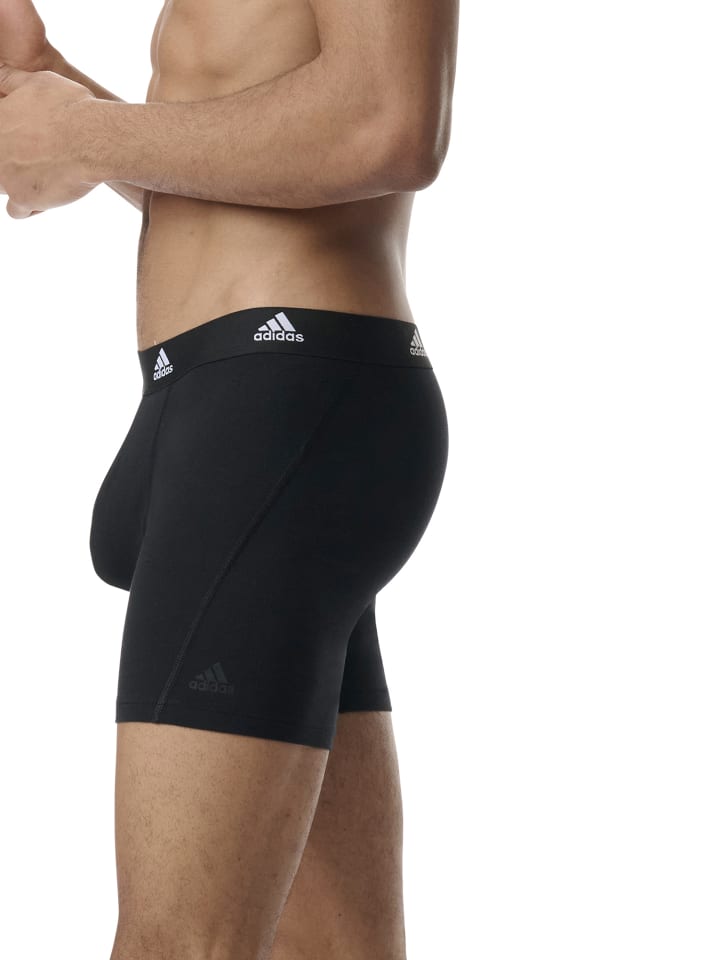 adidas Trunk Boxer Brief mit längerem Bein - Active Flex Cotton in schwarz, blau günstig kaufen
