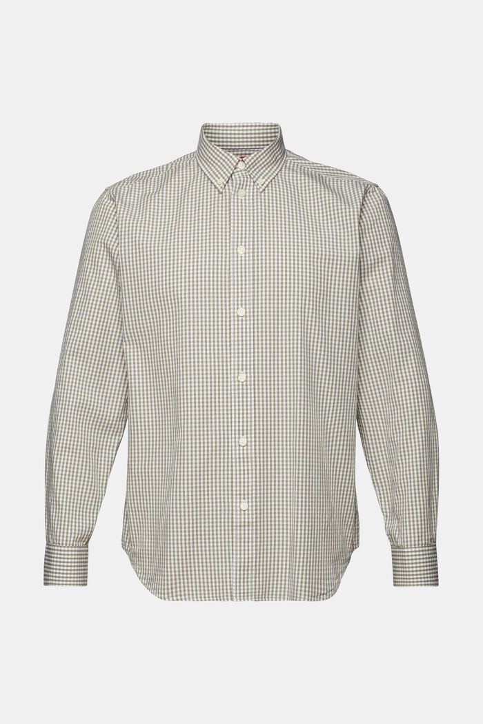 Button-Down-Hemd mit Vichy-Muster, 100% Baumwolle