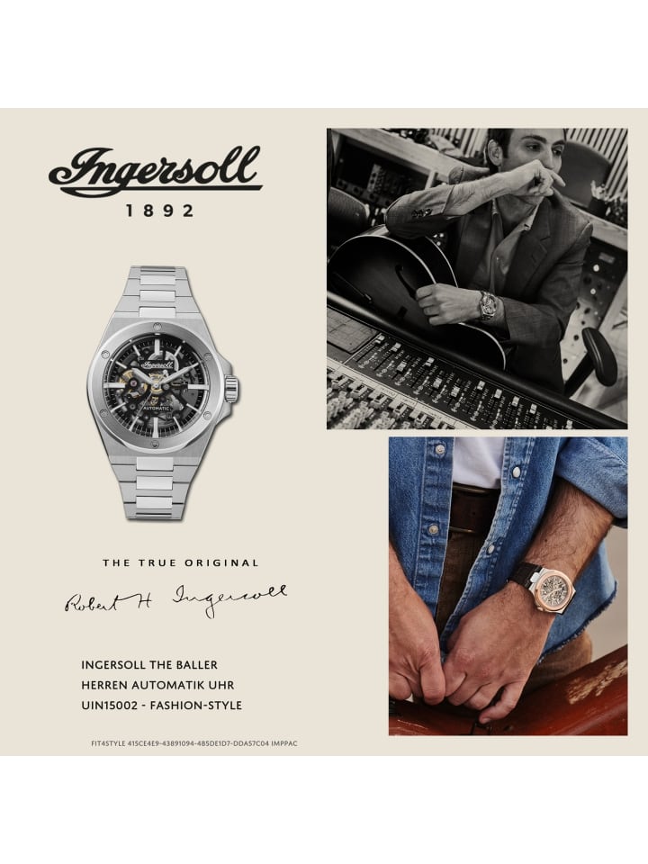 Ingersoll Armbanduhr Ingersoll The Baller silber extra groß (ca. 45,1mm) günstig kaufen onesize