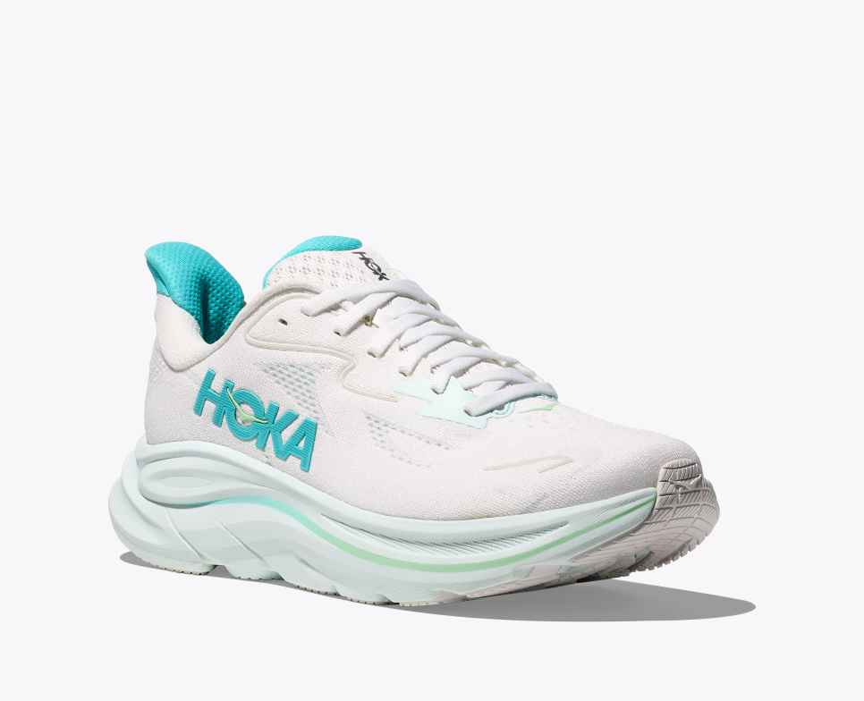 Clifton 10 White / Cielo Blue