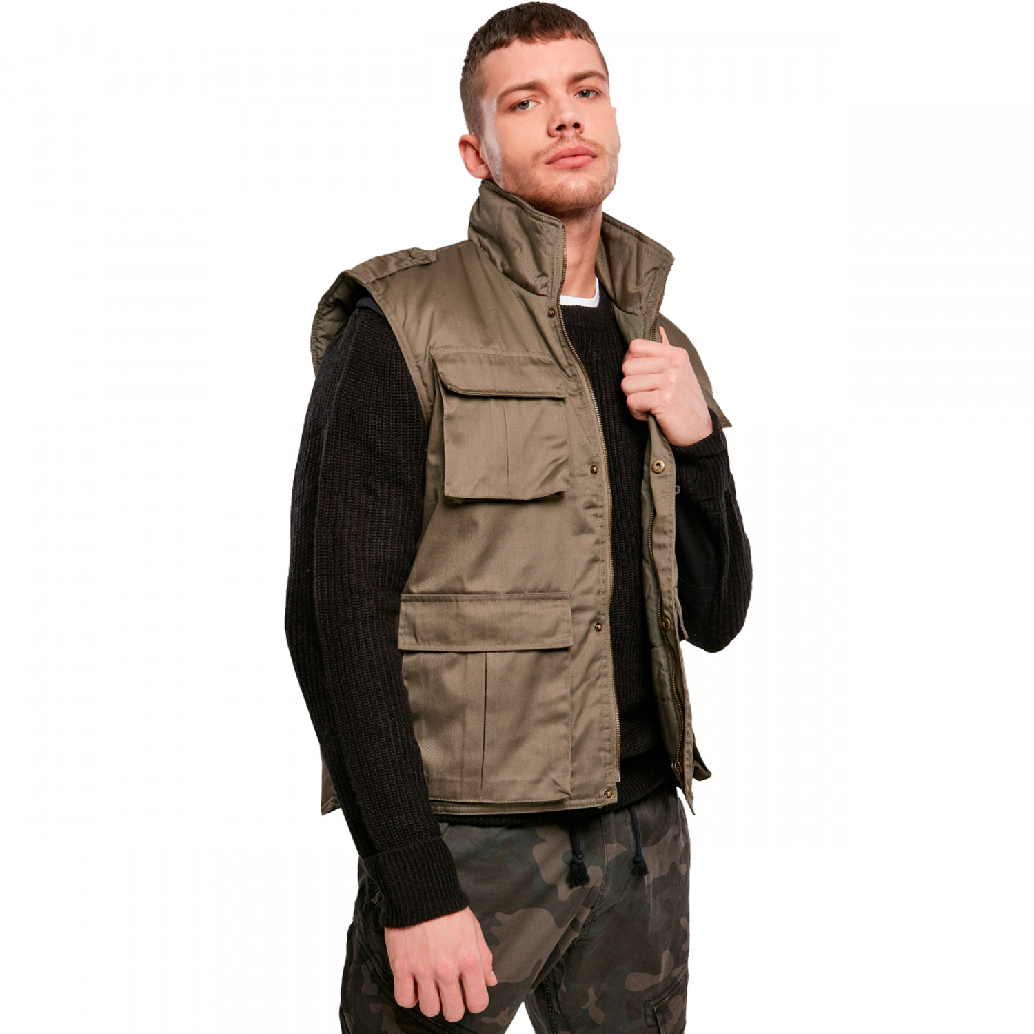 Brandit Herren Weste Forest (oliv)