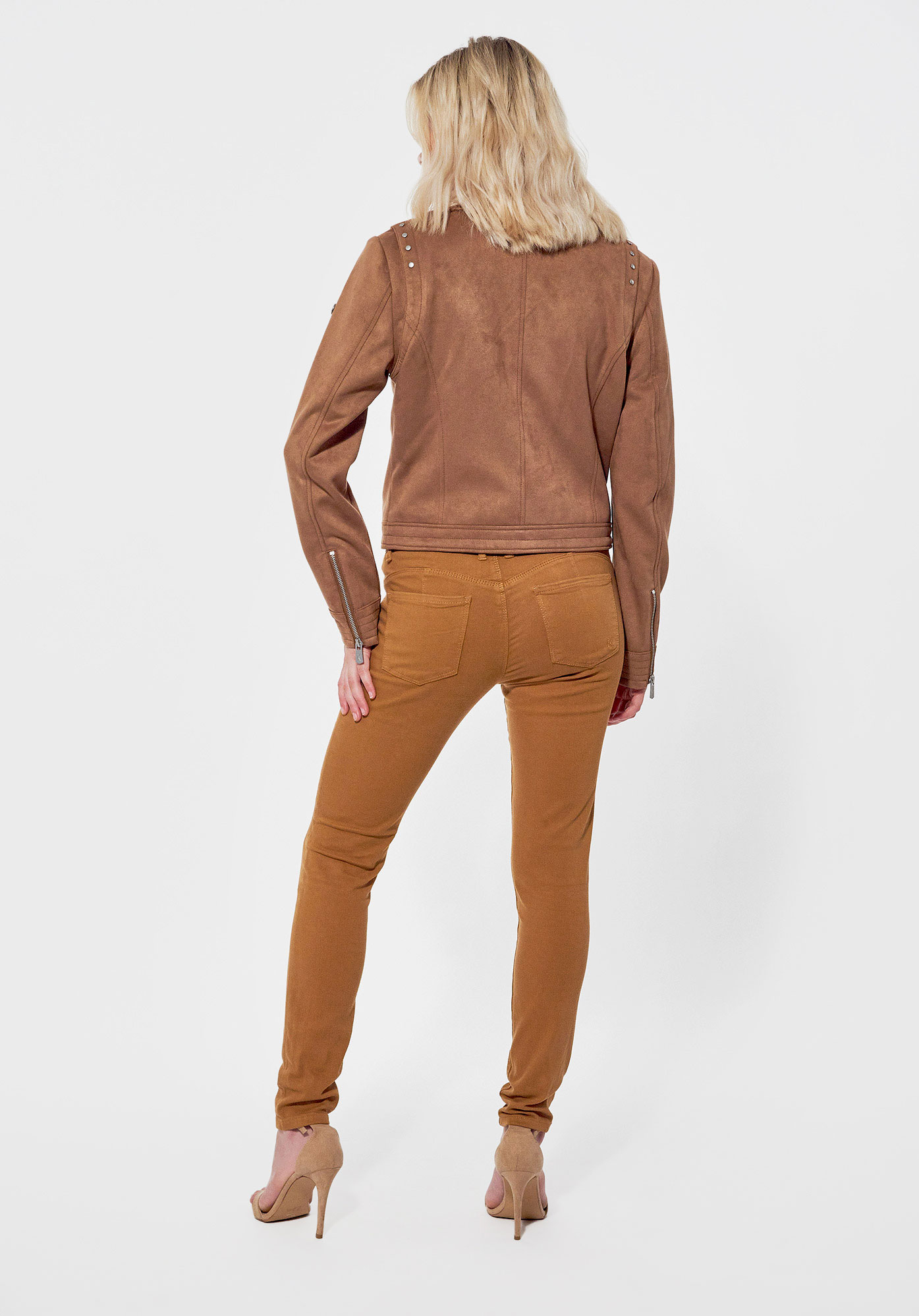 FREON  Veste régular marron Femme, style motard