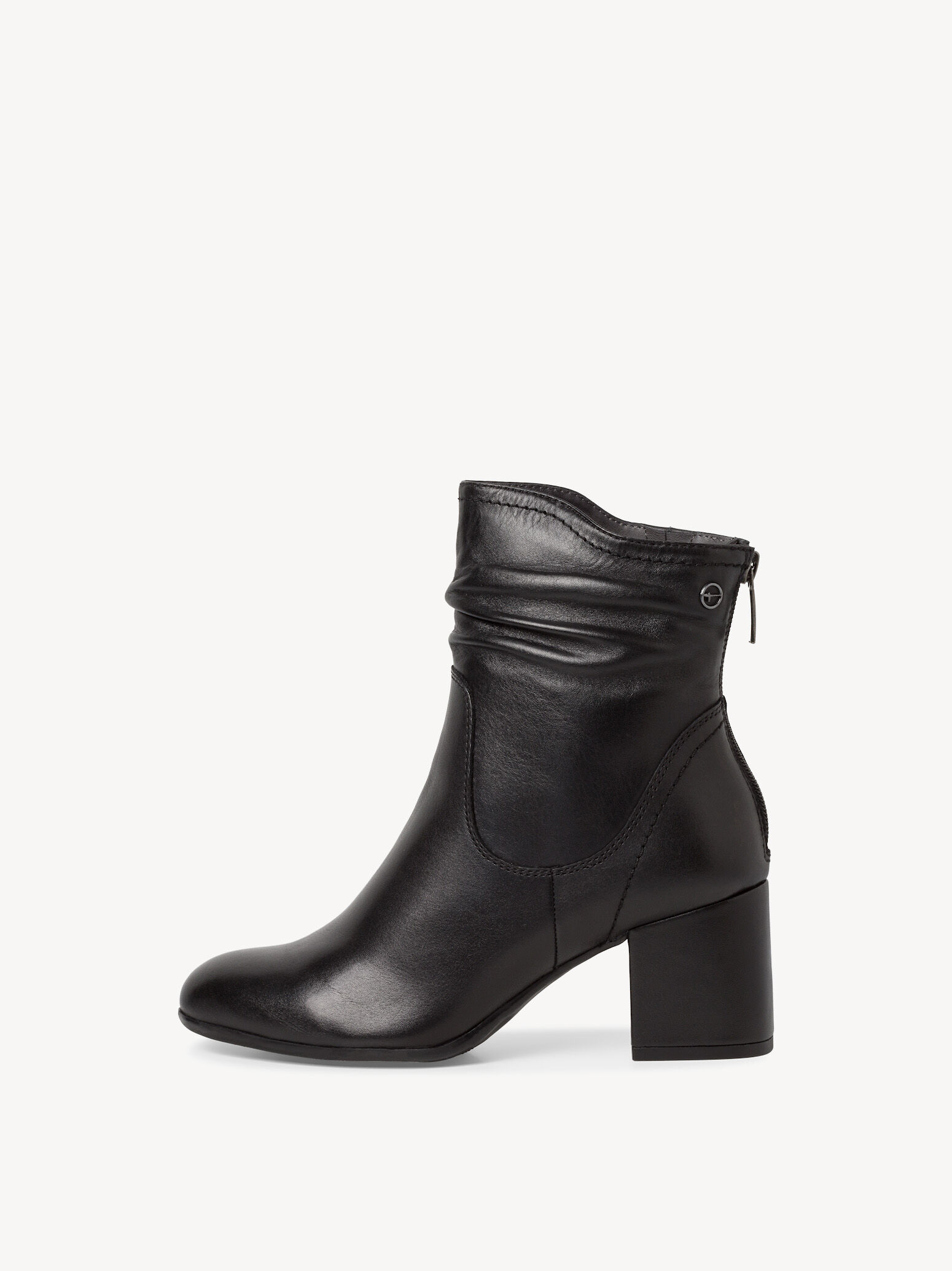 Bottine en cuir - noir