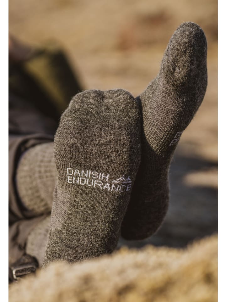 DANISH ENDURANCE Socken Merino Hiking Light in dark grey günstig kaufen