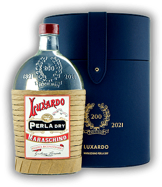 Luxardo Maraschino Perla Dry Riserva Bicentenario Luxardo Maraschino Perla Dry Riserva Bicentenario Diese Marasca-Kirsch-Destillat Basis ist mehr als 50 Jahre alt. 0,7	 Liter - Vol 40%