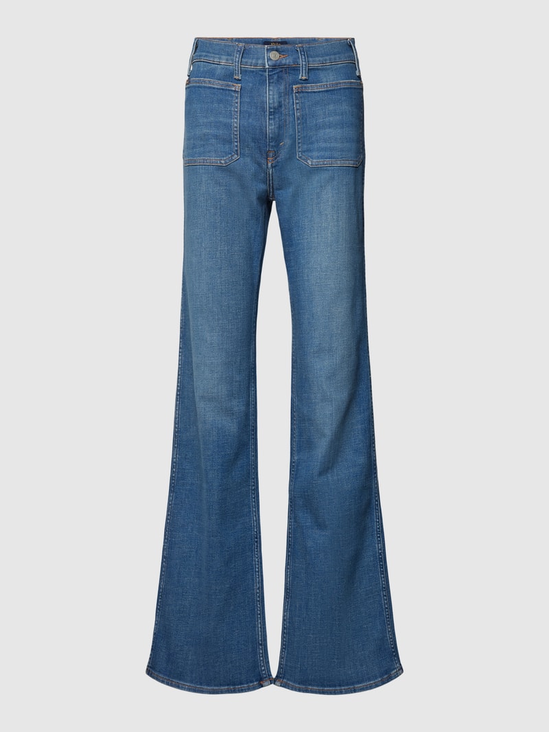 Jeans mit aufgesetzten Taschen in jeans