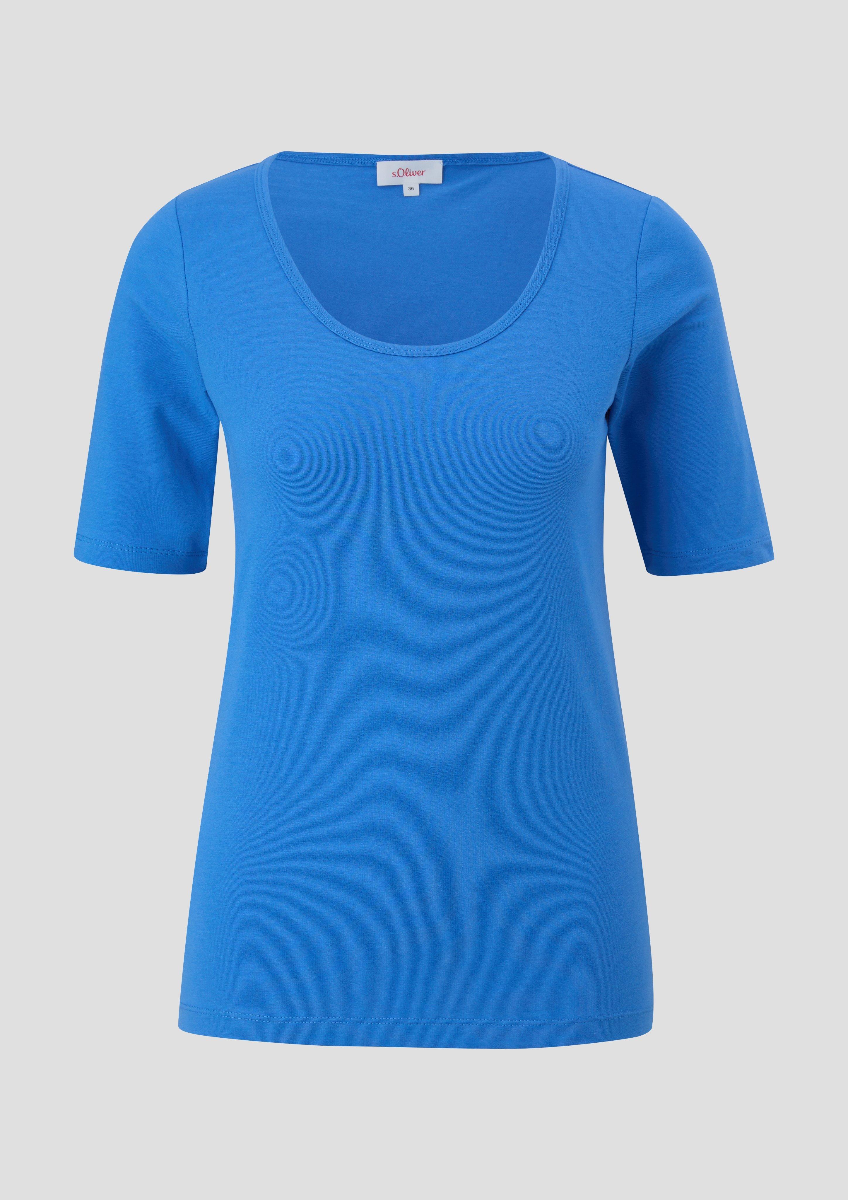 Jersey-Shirt mit U-Ausschnitt  2142196-5531