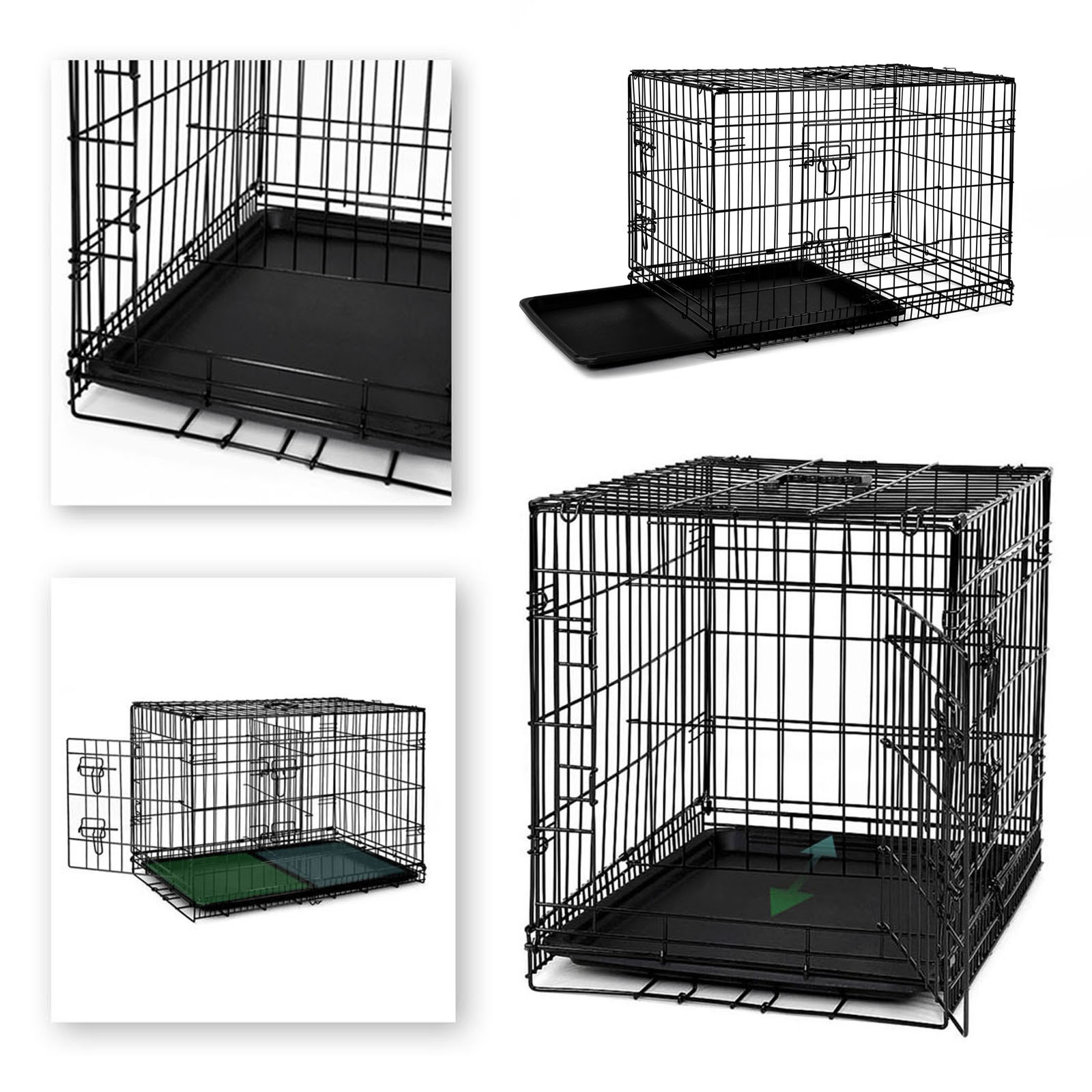 Lionto Transportboxen & Gitterboxen Lionto Hundetransportkäfig Tiertransportbox Hundebox Größe (S) 45x31x36 cm L