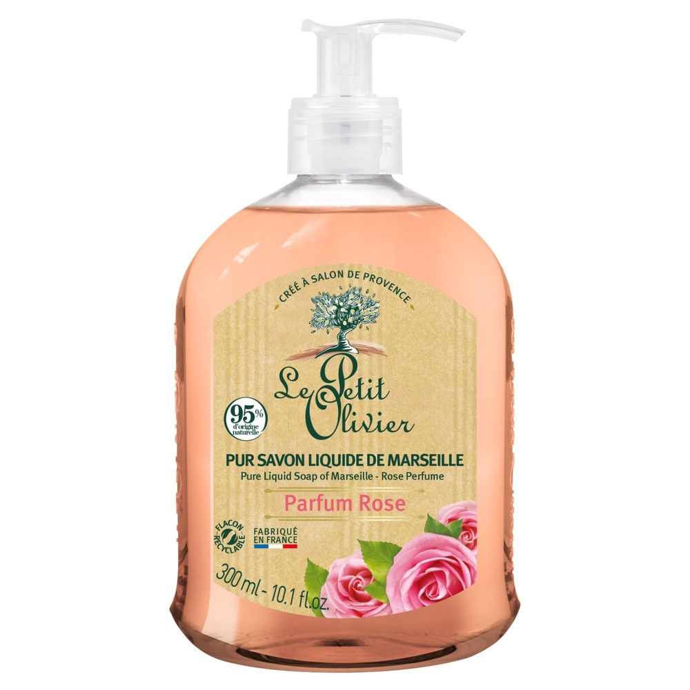 le petit olivier Pur Savon Liquide de Marseille Parfum Rose Pur Savon Liquide de Marseille