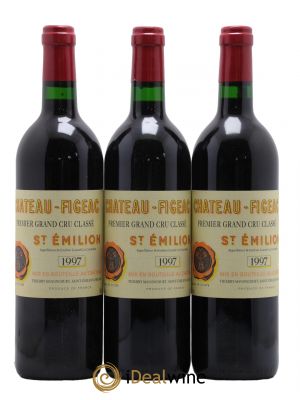 Château Figeac 1er Grand Cru Classé A  1997 - Lot de 3 Bouteilles