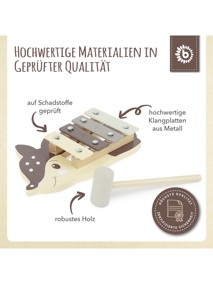 Bieco Spielwaren Xylophon Reh - ab 12 Monate in Braun günstig kaufen onesize
