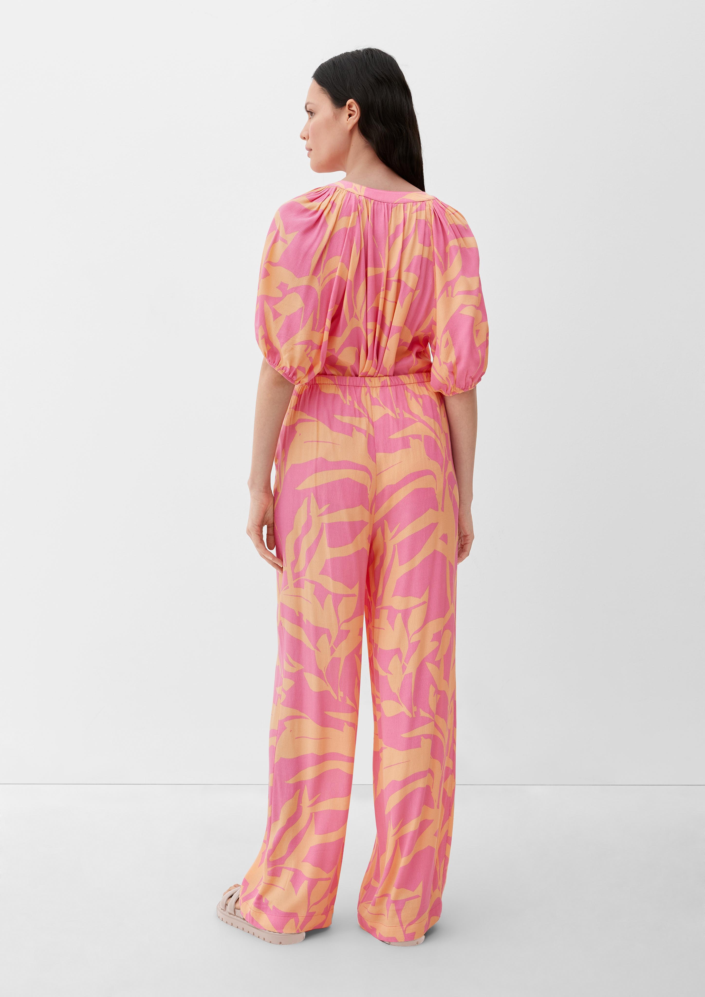 Loose: Hose mit Crêpe-Struktur  2131909-44A3
