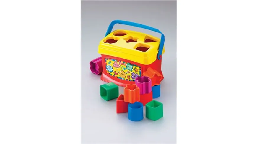 Fisher-Price Babys erste Bausteine, Motorikwürfel, Steckspiel, Bauklötze, Steckwürfel