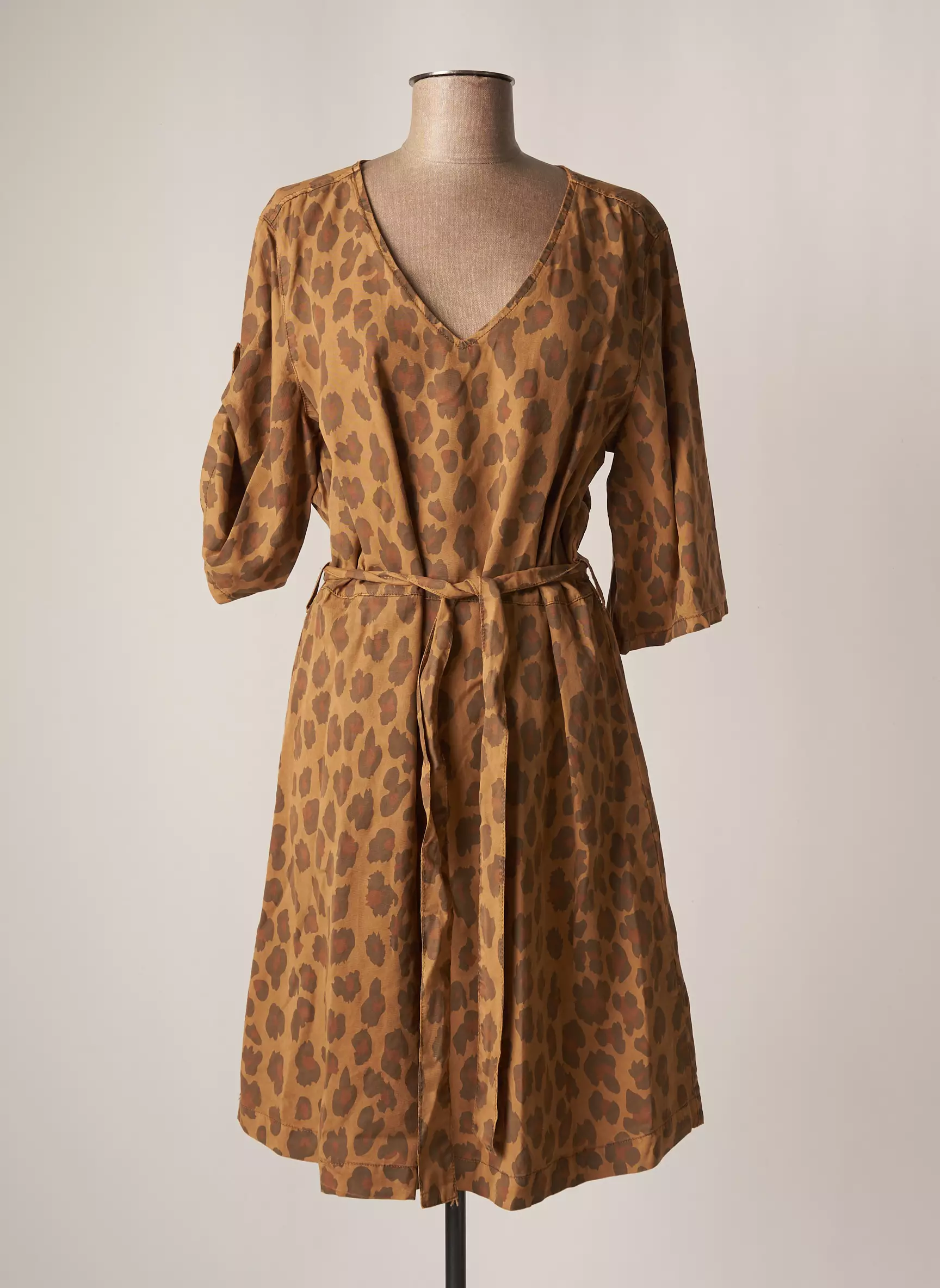Cream Robes Mi Longues Femme couleur marron