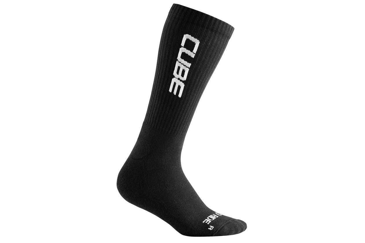 Cube Socke After Race High Cut Logo - 2024