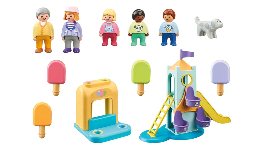 PLAYMOBIL 71326 1.2.3 Erlebnisturm mit Eisstand