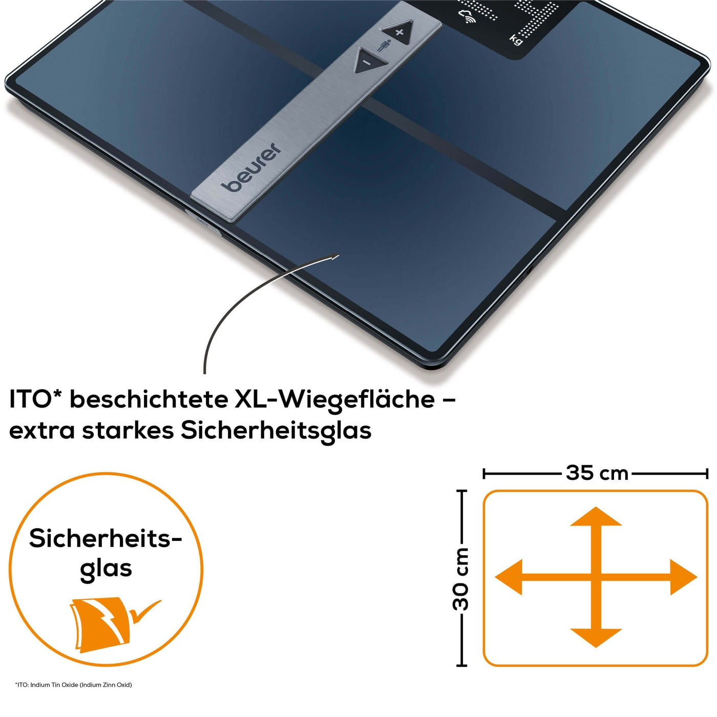 Beurer Diagnosewaage BF 980 WIFI-Körperfettwaage mit umfangreicher Körperanalyse & App-Anbindung