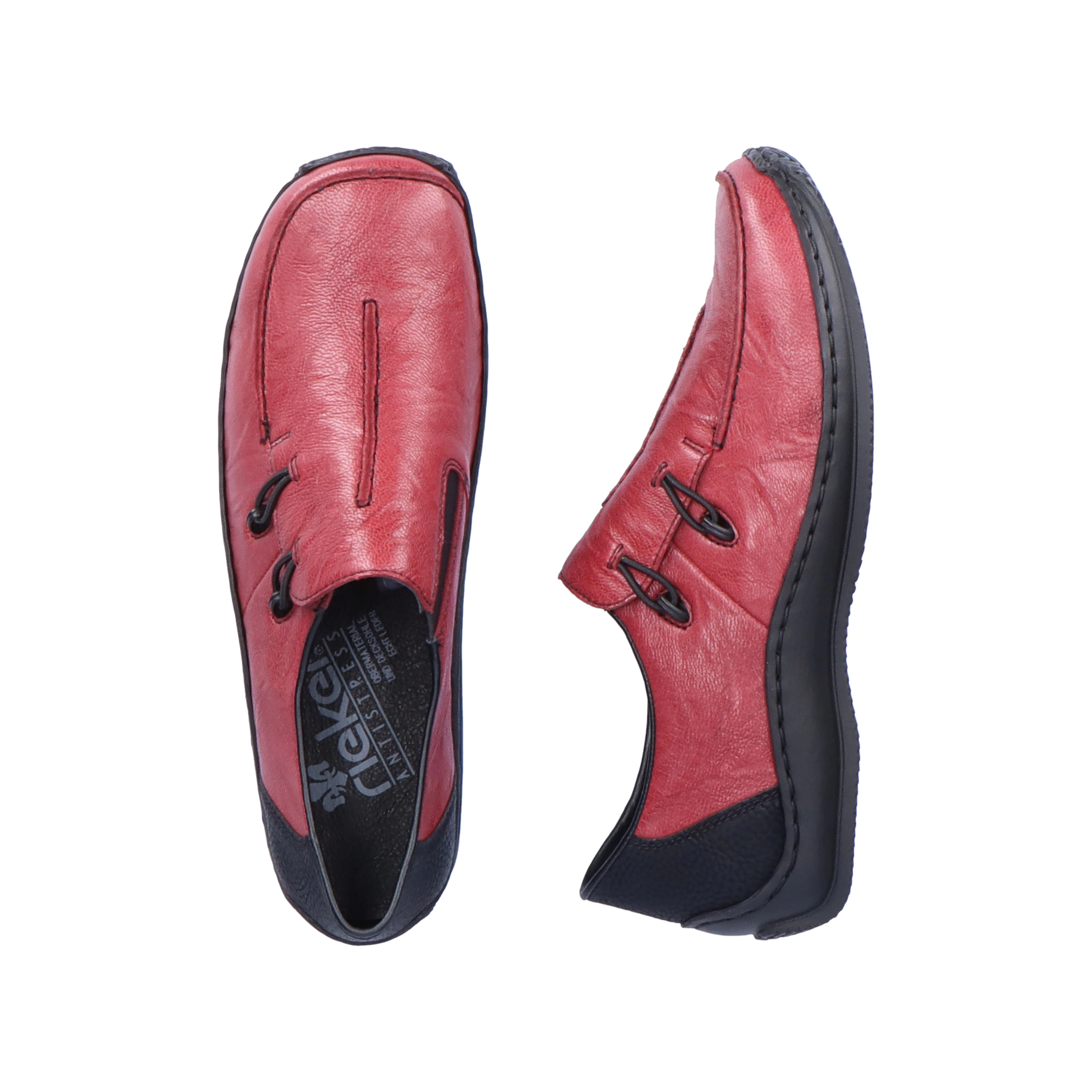 Rieker Damen Slipper bordeauxrot