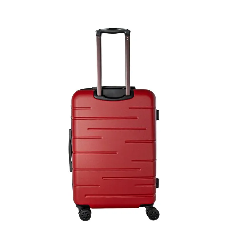 PSNGR Stripes Trolley M (66 cm) Erweiterbar - DK Red