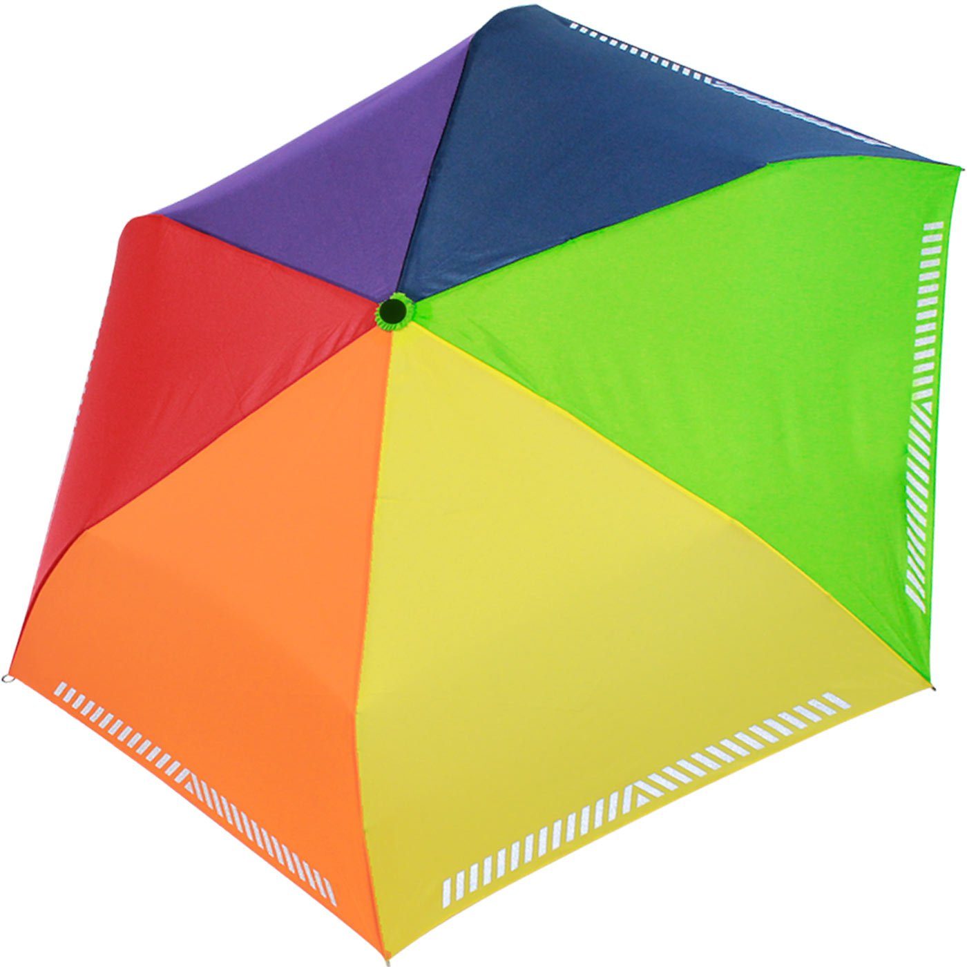 iX-brella Taschenregenschirm Mini Kinderschirm Safety Reflex extra leicht, reflektierend