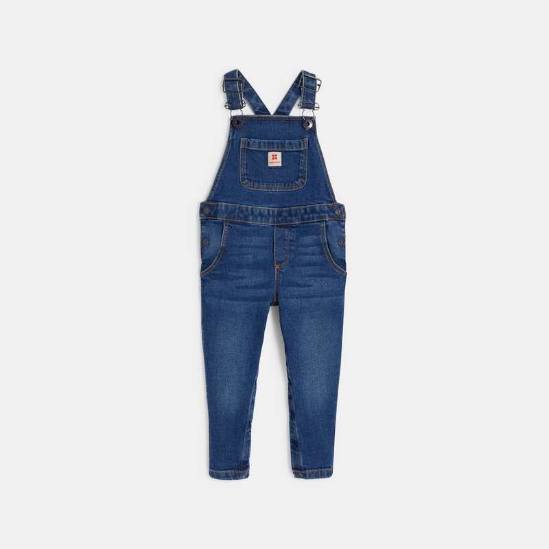Salopette bébé garçon en denim bleue stone Catimini