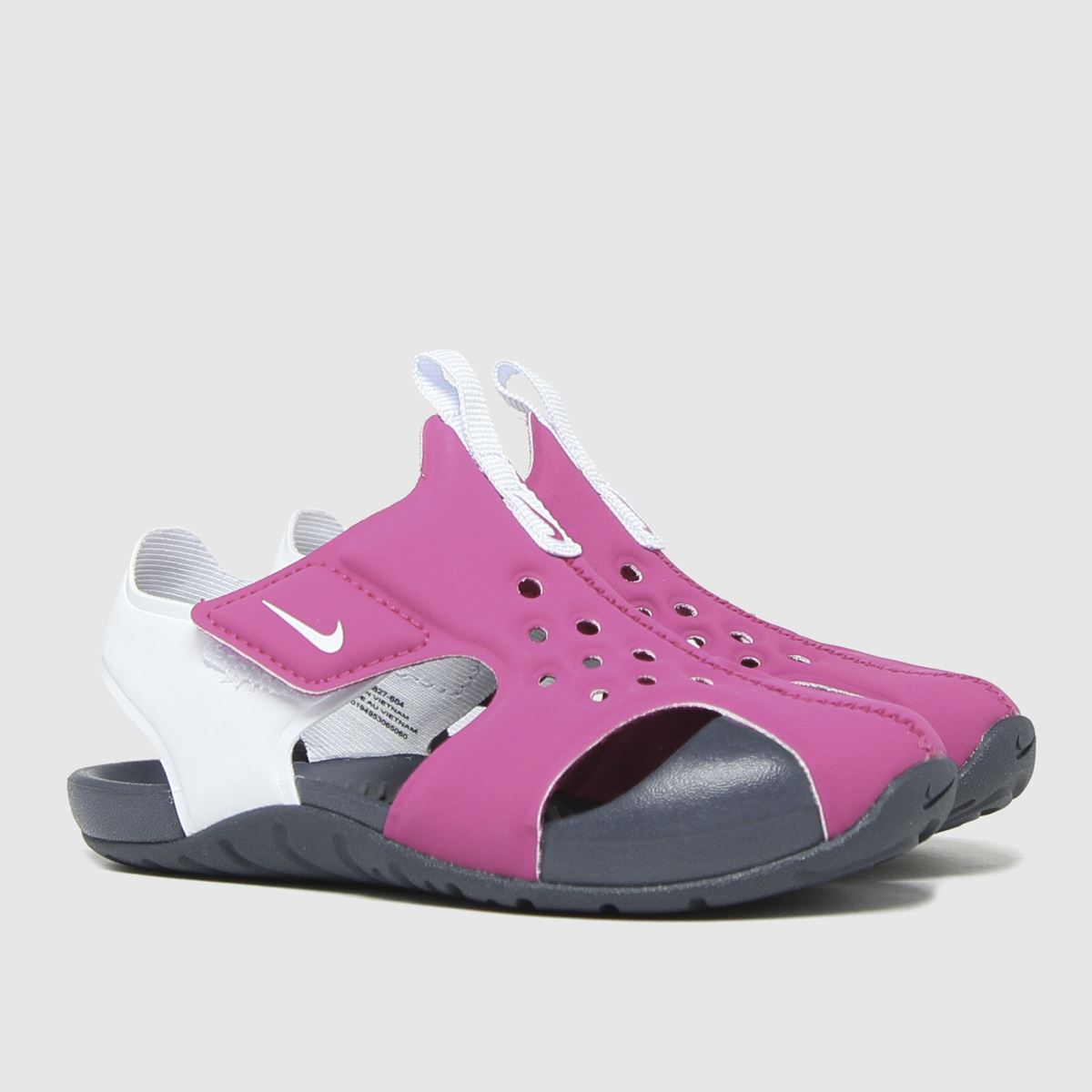 Nike rosa Sunray Protect 2 flickor sandaler för småbarn