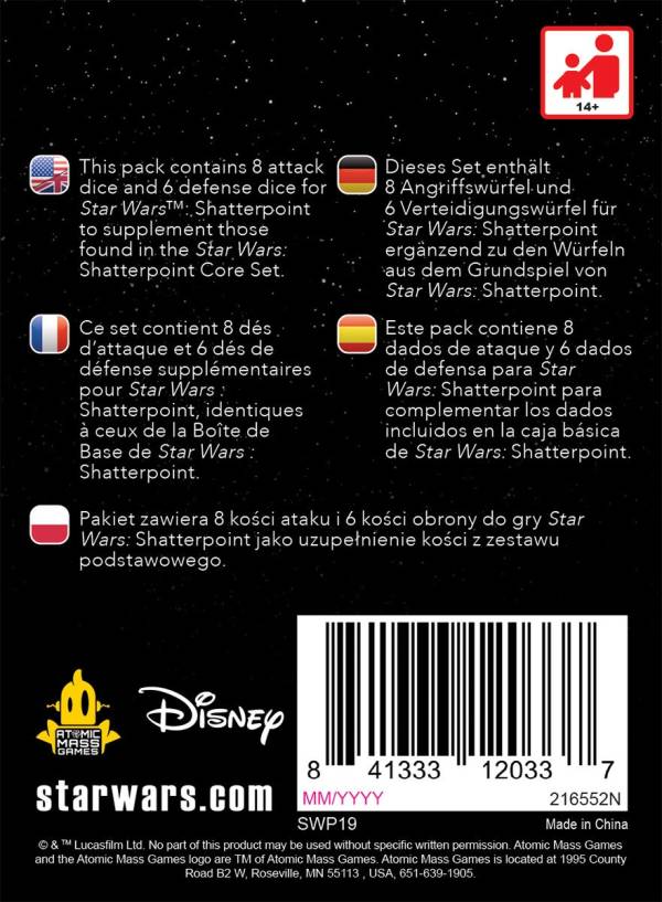 Star Wars: Shatterpoint - Dice Pack (Erw.)