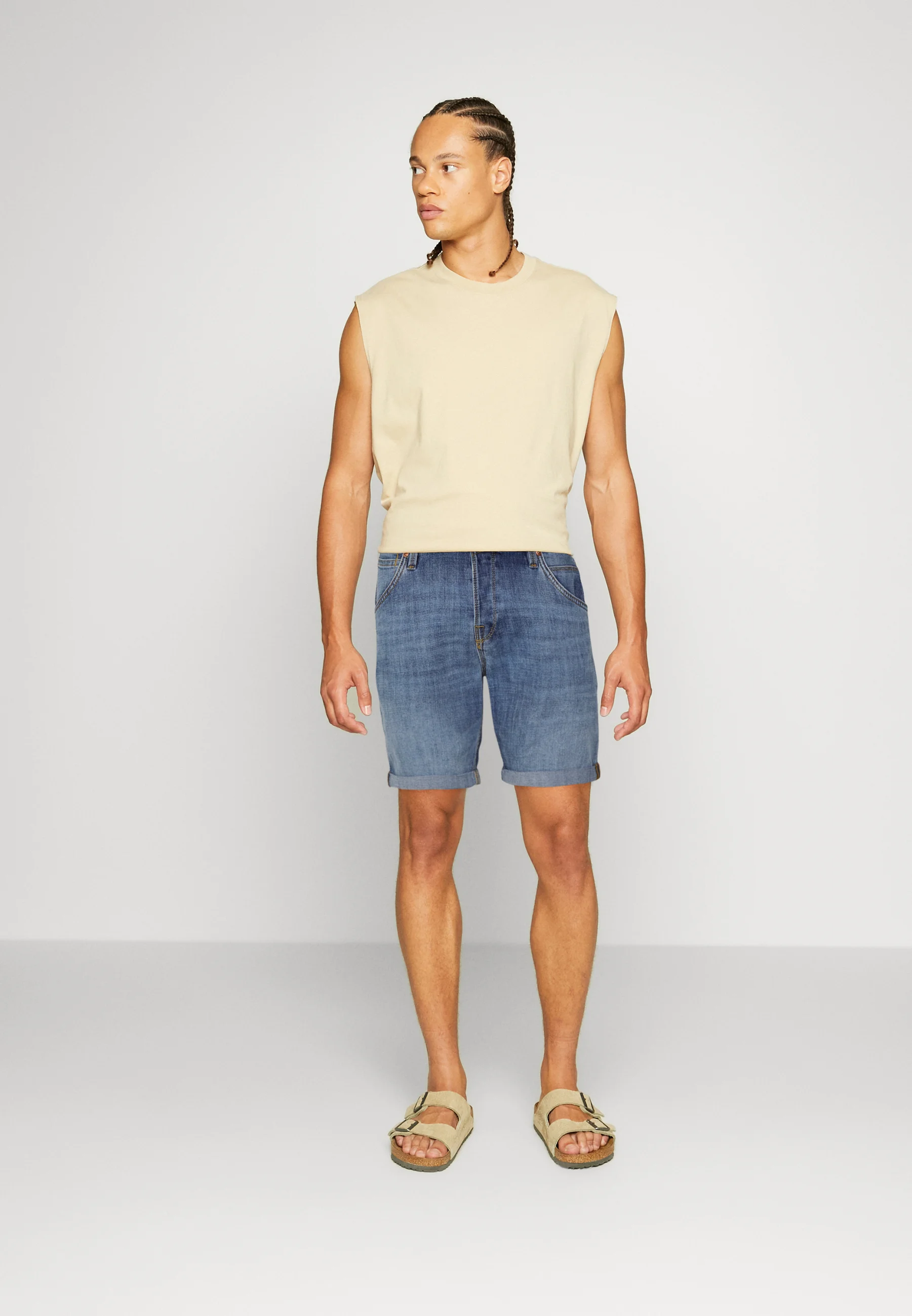 Jack & Jones JJIRICK JJFOX - Pantalones cortos vaqueros