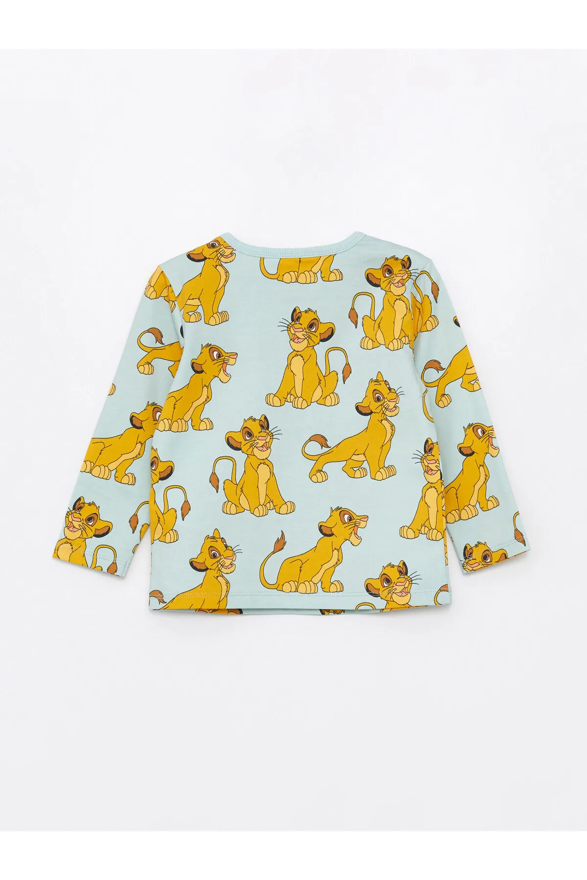 LC Waikiki  Langarm-Pyjama-Set für Jungen mit Rundhalsausschnitt, bedruckt mit dem König der Löwen