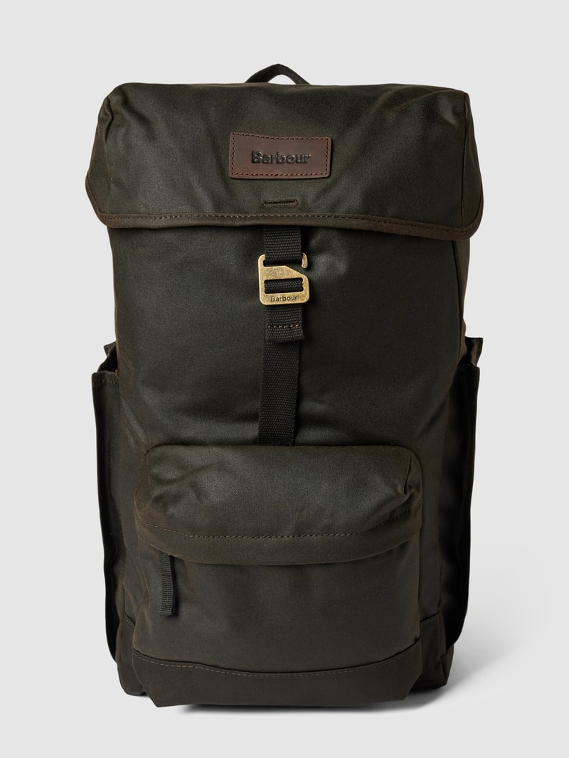 Rucksack mit Label-Patch Modell 'BARBOUR ESSENTILA WAX BAC' in olivgrün