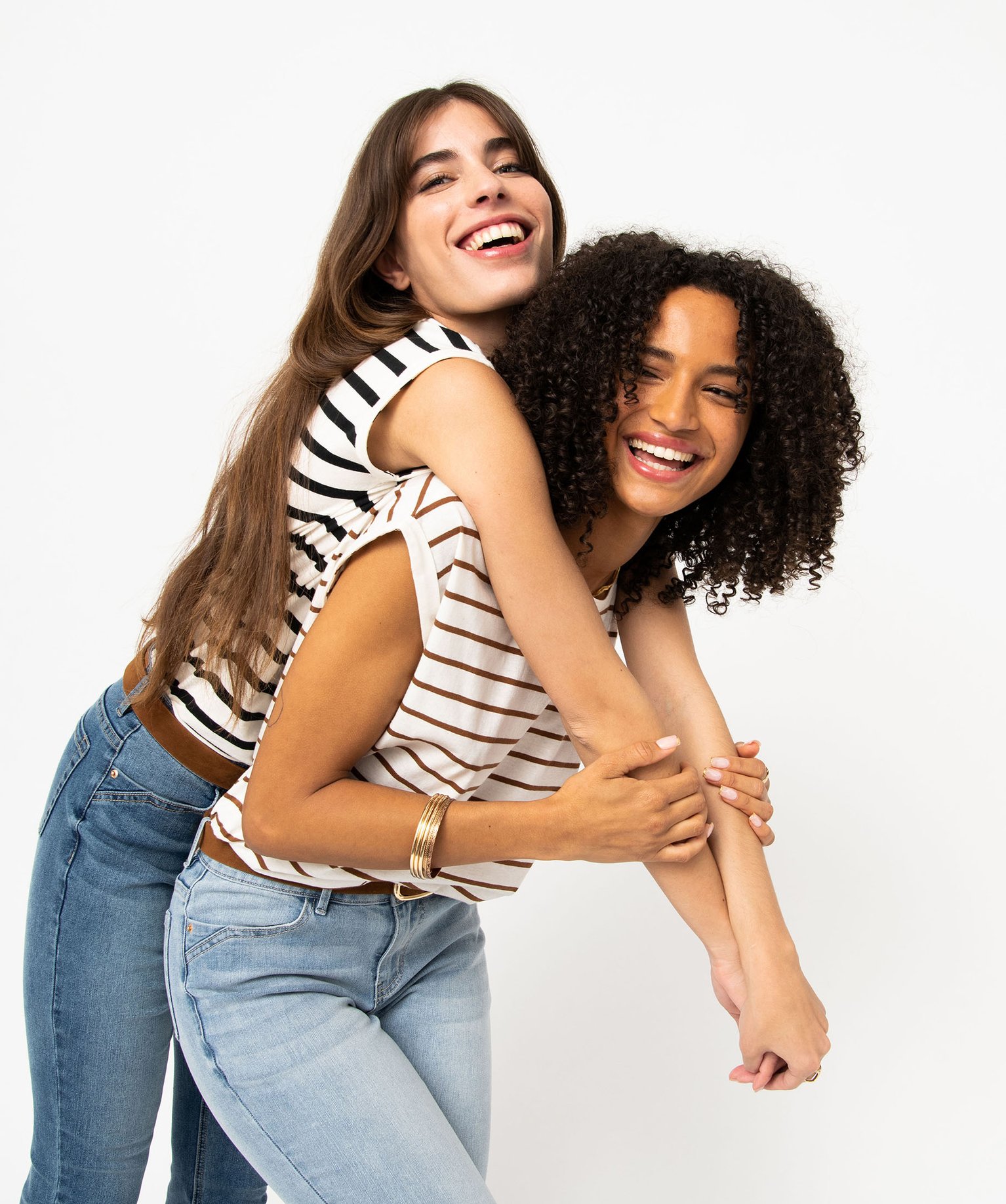 Tee-shirt femme rayé à manches ultra courtes raye | GEMO